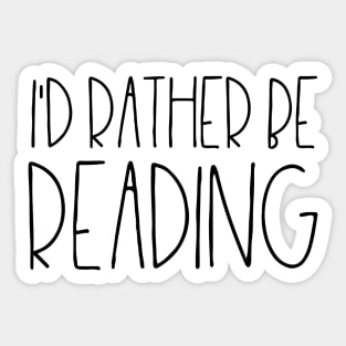 I'd rather be reading Sticker